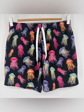 Men’s Chubbies Black Neon Jellyfish Swim Shorts Size S 5.5 length